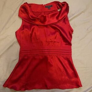 Banana Republic Red Satin dress size 10